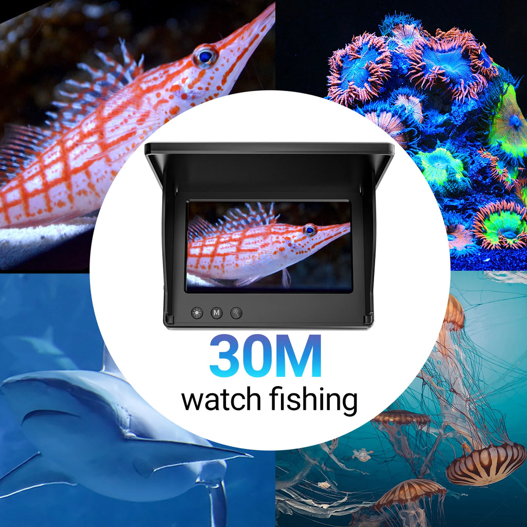 P300 Underwater Fishing Camera, 4.3-Inch Monitor & 15 m Cable