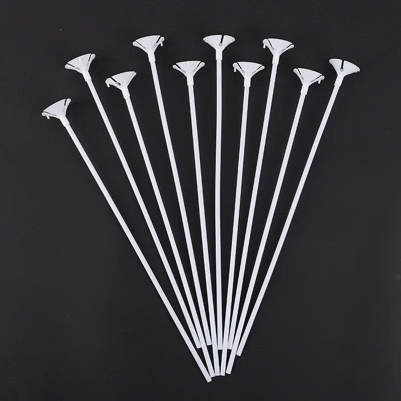 31 cm Plastic Balloon Sticks & Cups