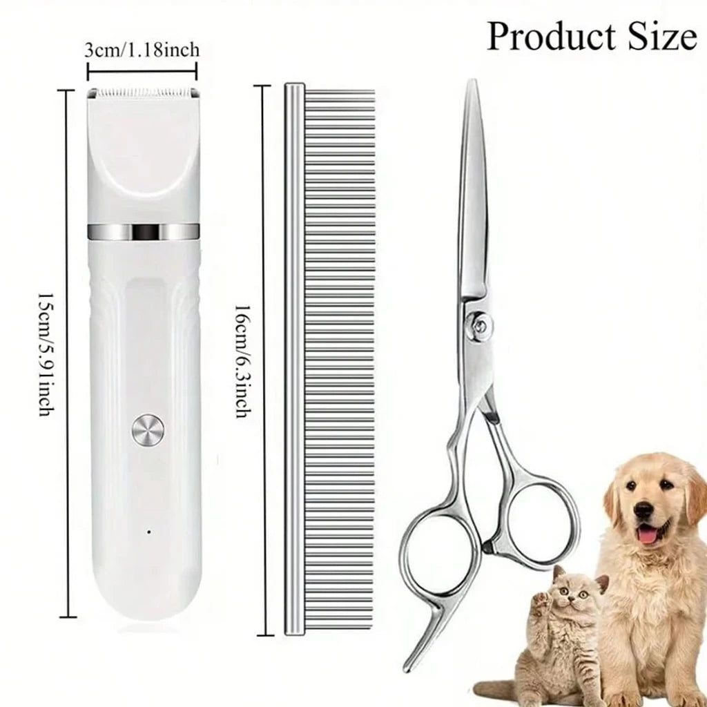 SHUYU Four-in-One Rechargeable Pet Grooming Trimmer