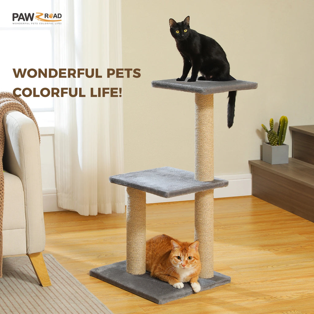 Compact Cat Tree with Removable Perch & Hammock