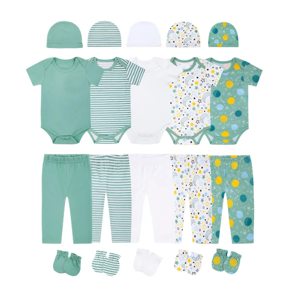 Baby Cotton Clothing Bundle — 20 Pieces