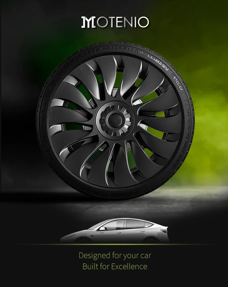 MOTENIO 19-Inch Wheel Covers for Model Y – Set of 4