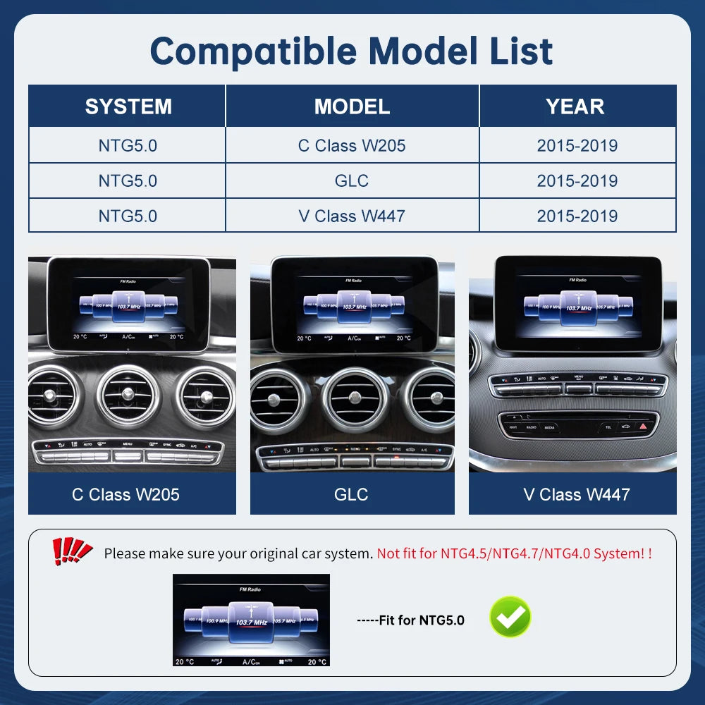 Road Top CarPlay Display for Mercedes-Benz NTG5.0