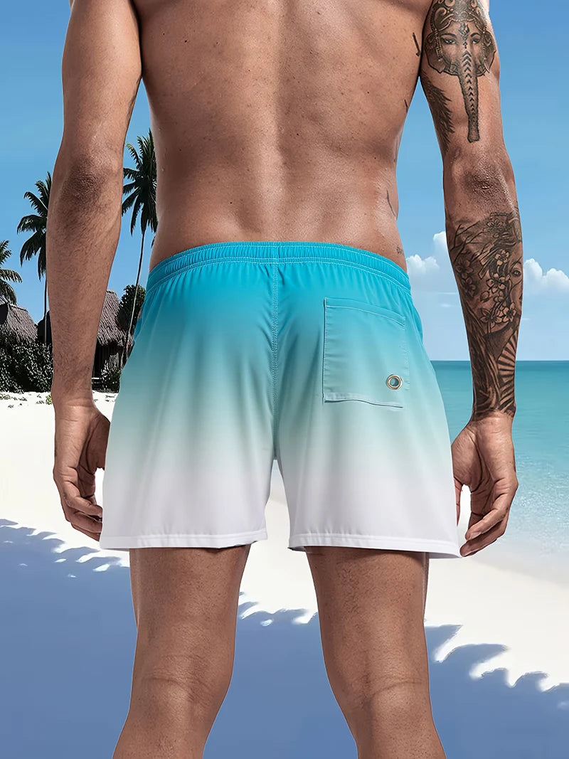 Men's Swim Trunks with Mesh Lining