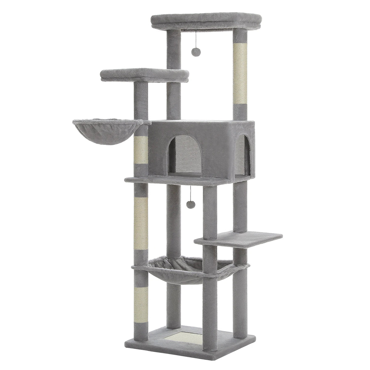 Large Cat Tree for Indoor Cats Multi-Level Cat Tower with Scratching Posts Soft Hammock Large Cat Condo Cat Accessories Cat Toys Whispering Desires Shoppe