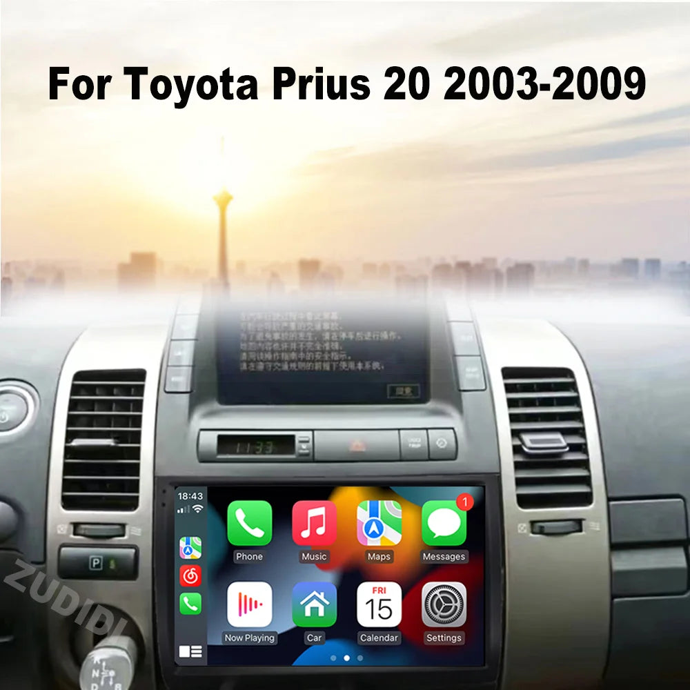 9-Inch Car Stereo for Toyota Prius 2003–2009