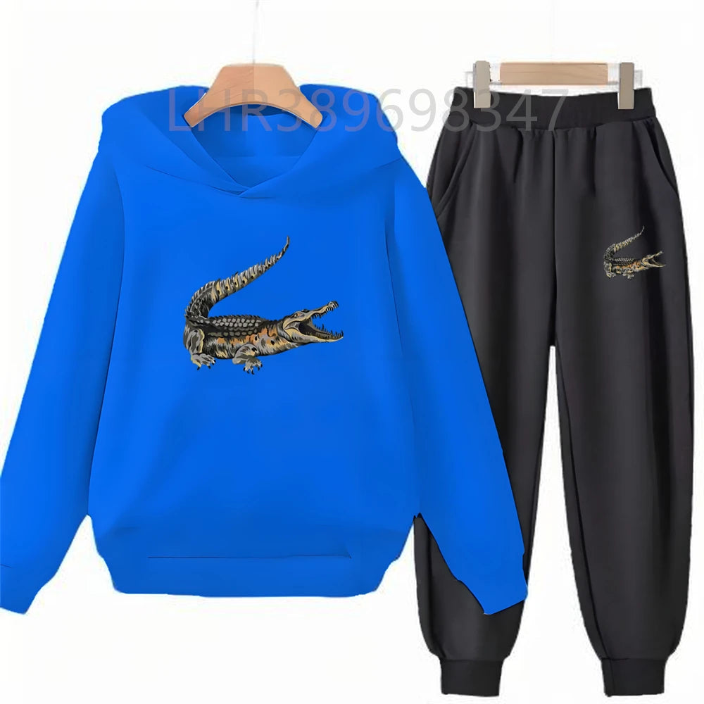 Children's Printed Sweatshirt and Pants Set