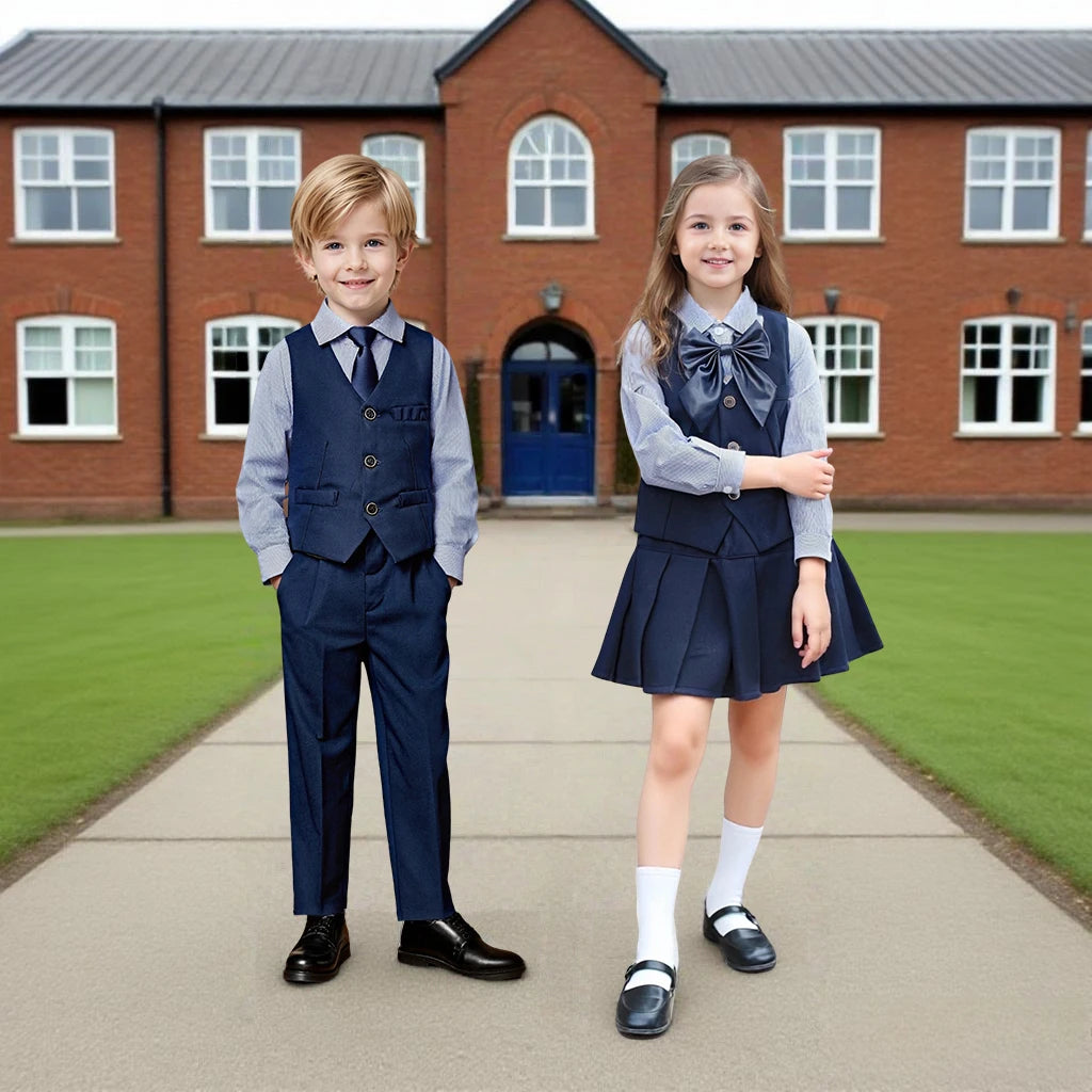Kids' School Uniform Sets – With or Without Vest
