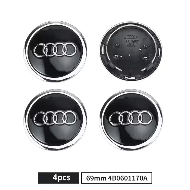 Wheel Center Caps – Set of 4, 60–69 mm Options