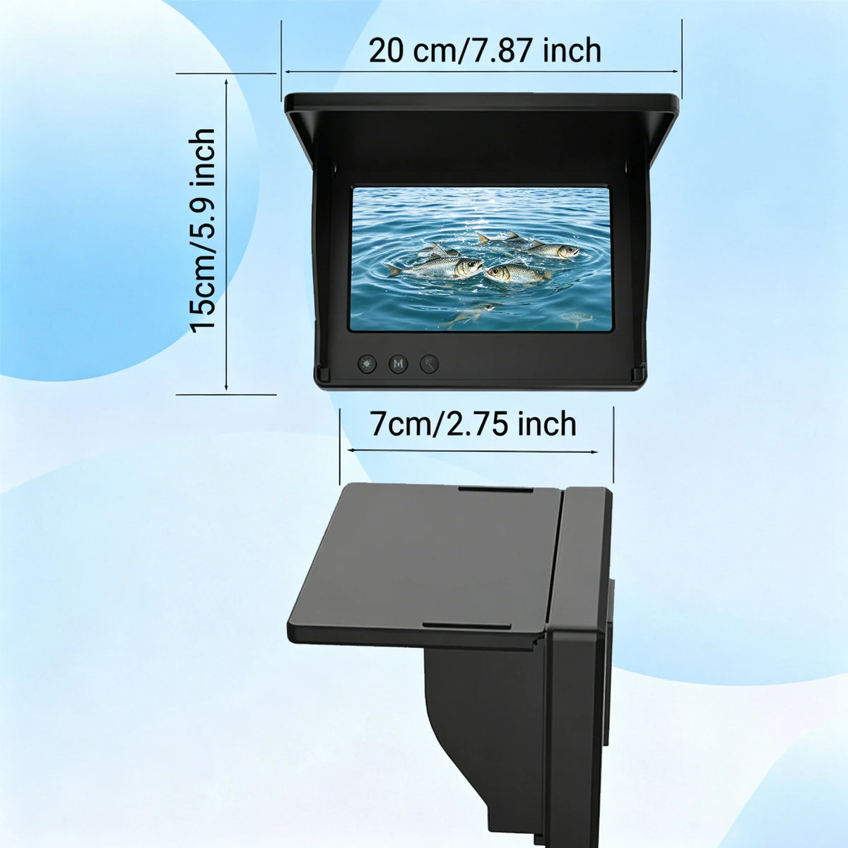 P300 Underwater Fishing Camera, 4.3-Inch Monitor & 15 m Cable
