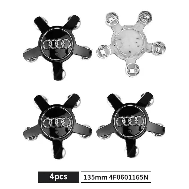 135 mm Replacement Wheel Center Caps – Set of 4