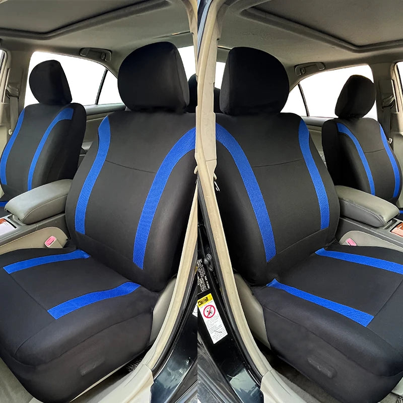AUTO PLUS Two-Tone Polyester Seat Covers