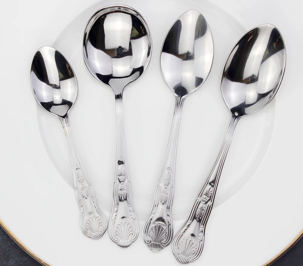 LUCF Vintage-Style Stainless Steel Flatware
