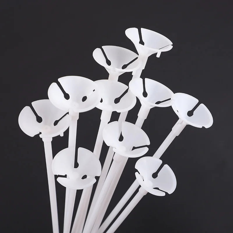 31 cm Plastic Balloon Sticks & Cups