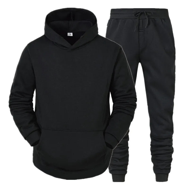 Men's Fleece-Look Sweatshirt & Jogger Set