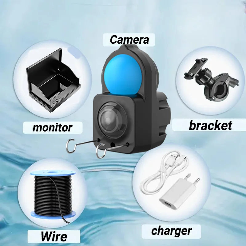 P300 Underwater Fishing Camera, 4.3-Inch Monitor & 15 m Cable