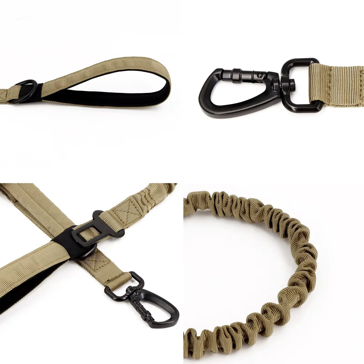 PETRAVEL Adjustable Nylon Dog Leash with Two Handles