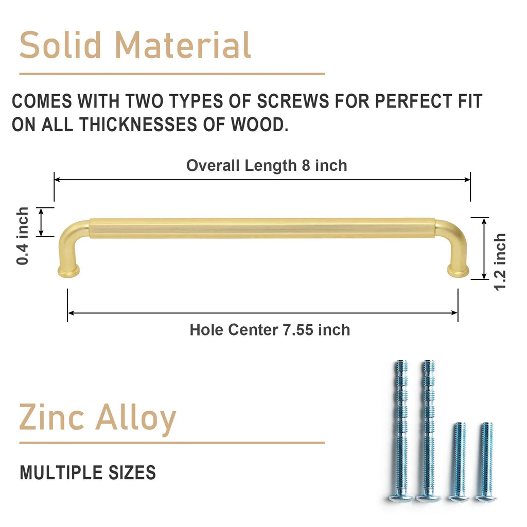 Antique Brass Zinc-Alloy Cabinet Handles – 128 mm Centers