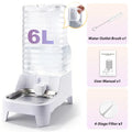 NITYERS 6L Gravity Pet Water Dispenser