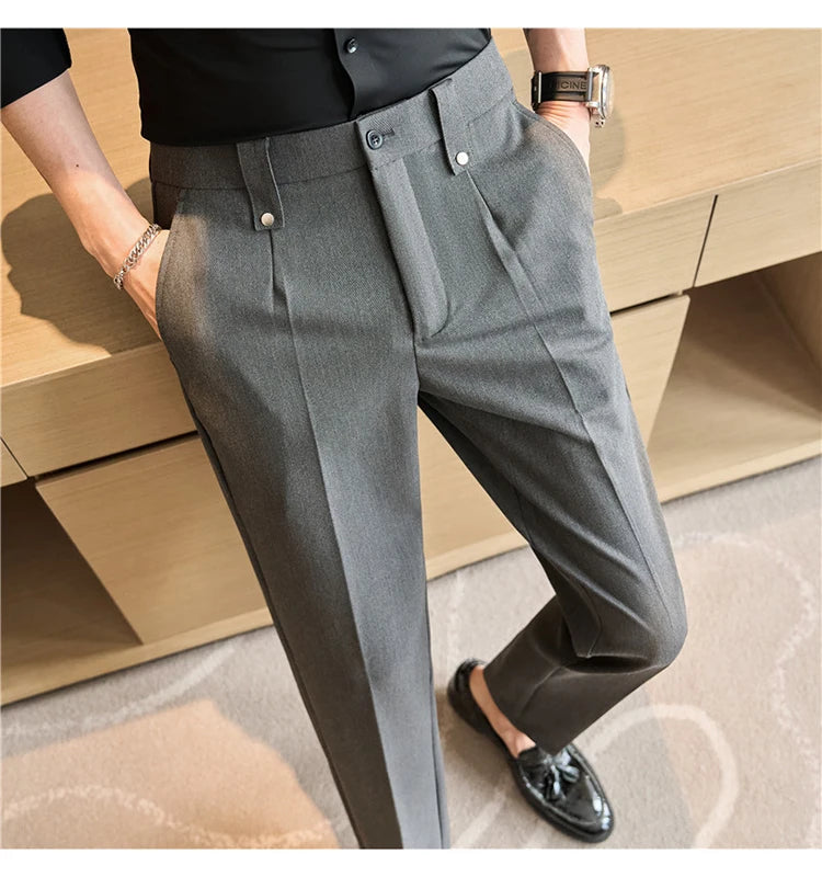 Men's Smart-Casual Stretch Dress Pants
