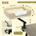 360° Rotating Desk-Mounted Cat Bed