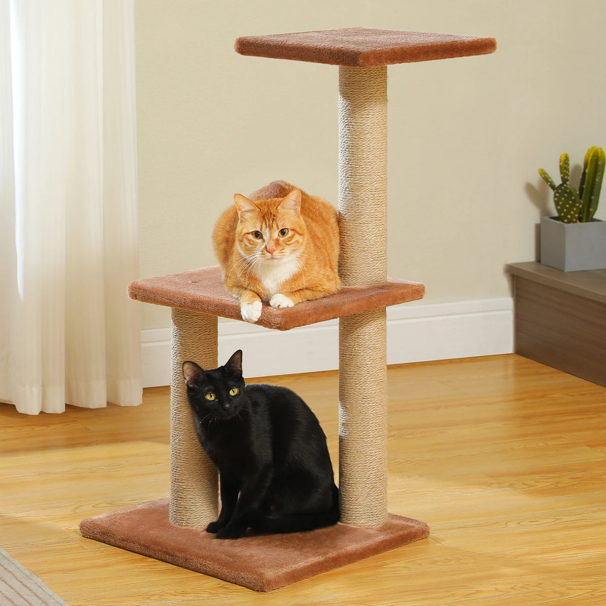 Compact Cat Tree with Removable Perch & Hammock