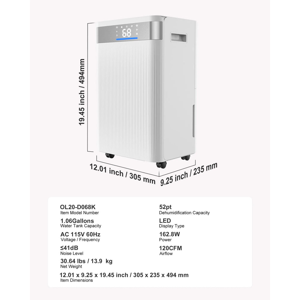 SucceBuy Home Dehumidifier – 22 to 82 Pint Options