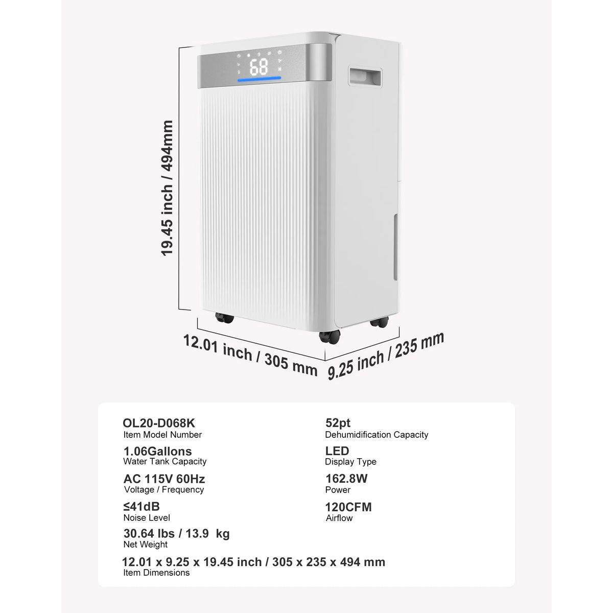SucceBuy Home Dehumidifier – 22 to 82 Pint Options