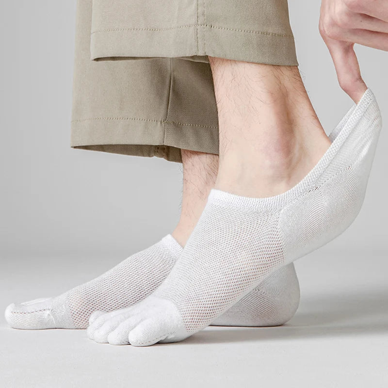 Men's Low-Cut Toe Socks – 3 Pairs