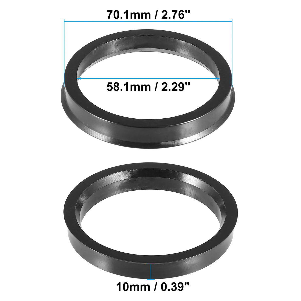 70.1 mm Hub-Centric Rings – Set of 4