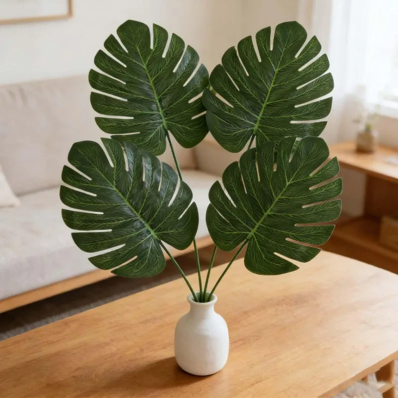 Artificial Monstera Leaf Stems, 30 cm