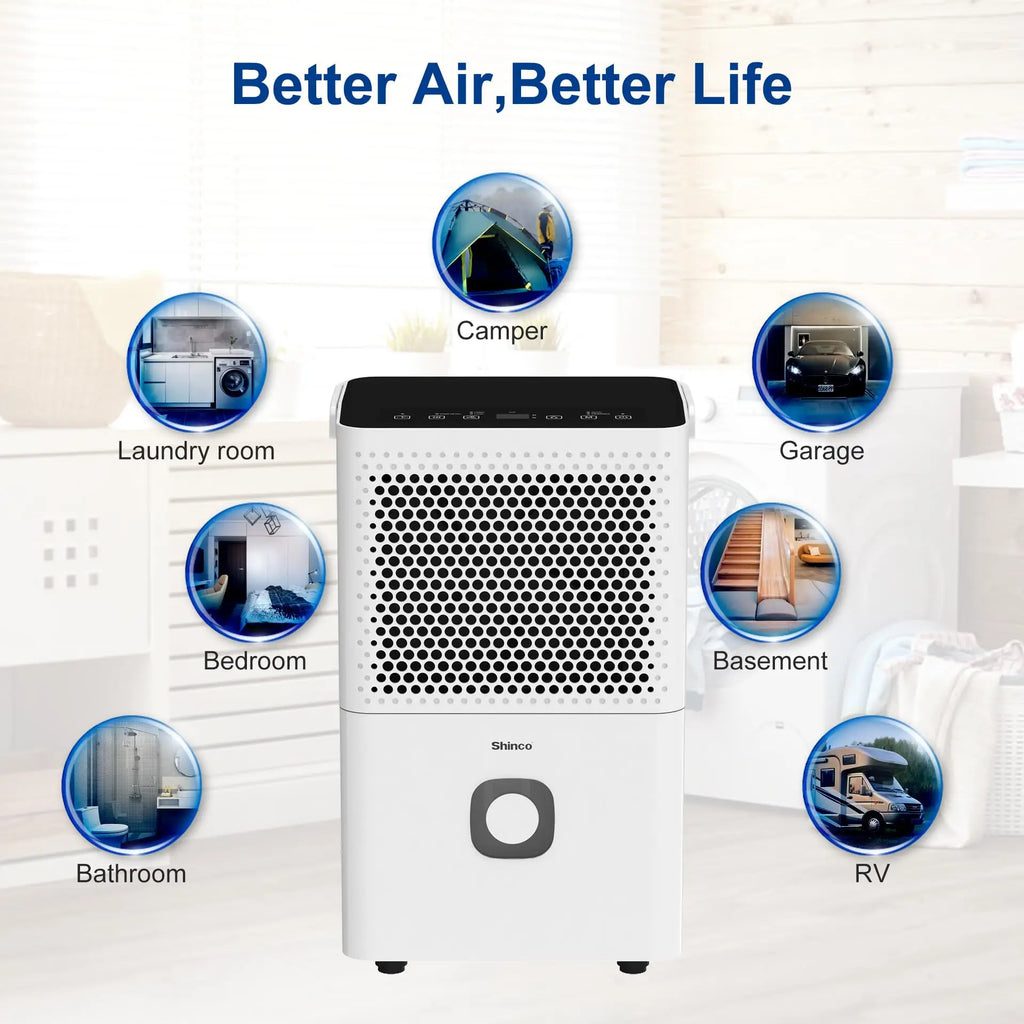 Shinco 30-Pint Dehumidifier with Drain Hose