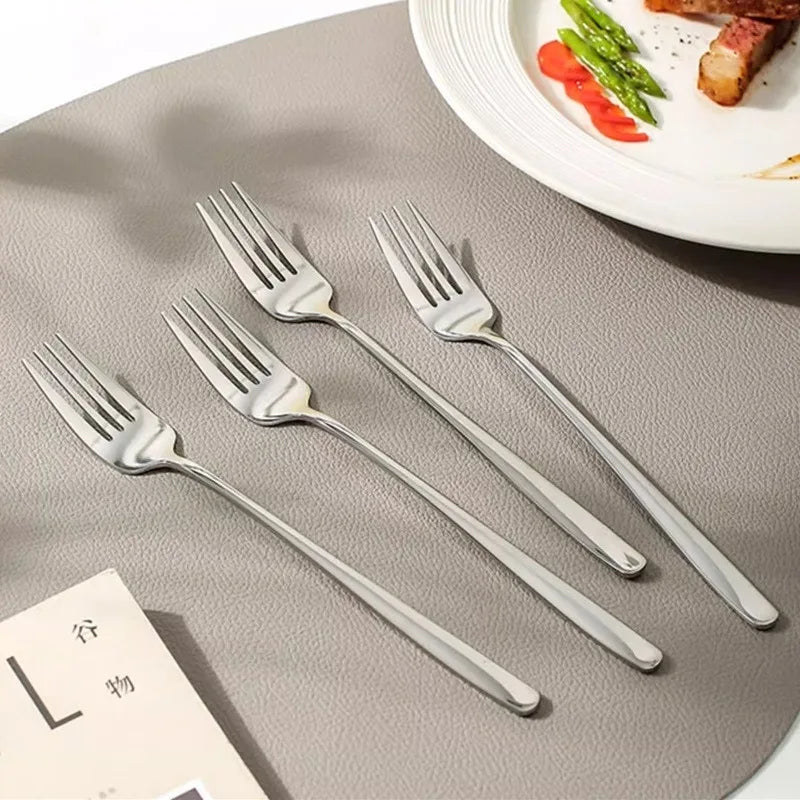 Stainless Steel Dinner Forks — 16 Pieces