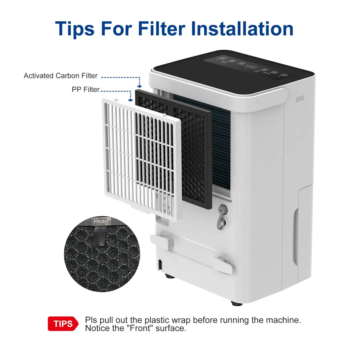 Shinco 30-Pint Dehumidifier with Drain Hose