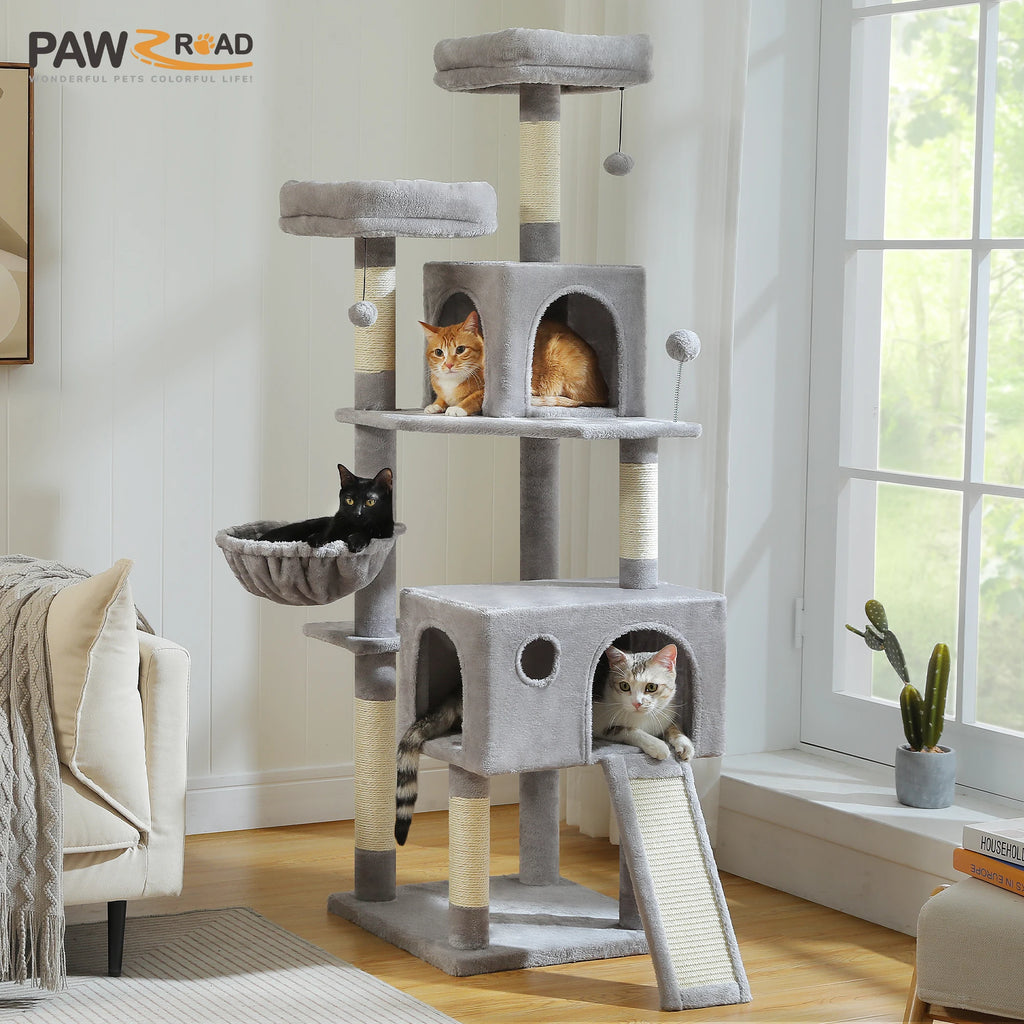 162cm Cat Tree with Sisal Posts & Hammock