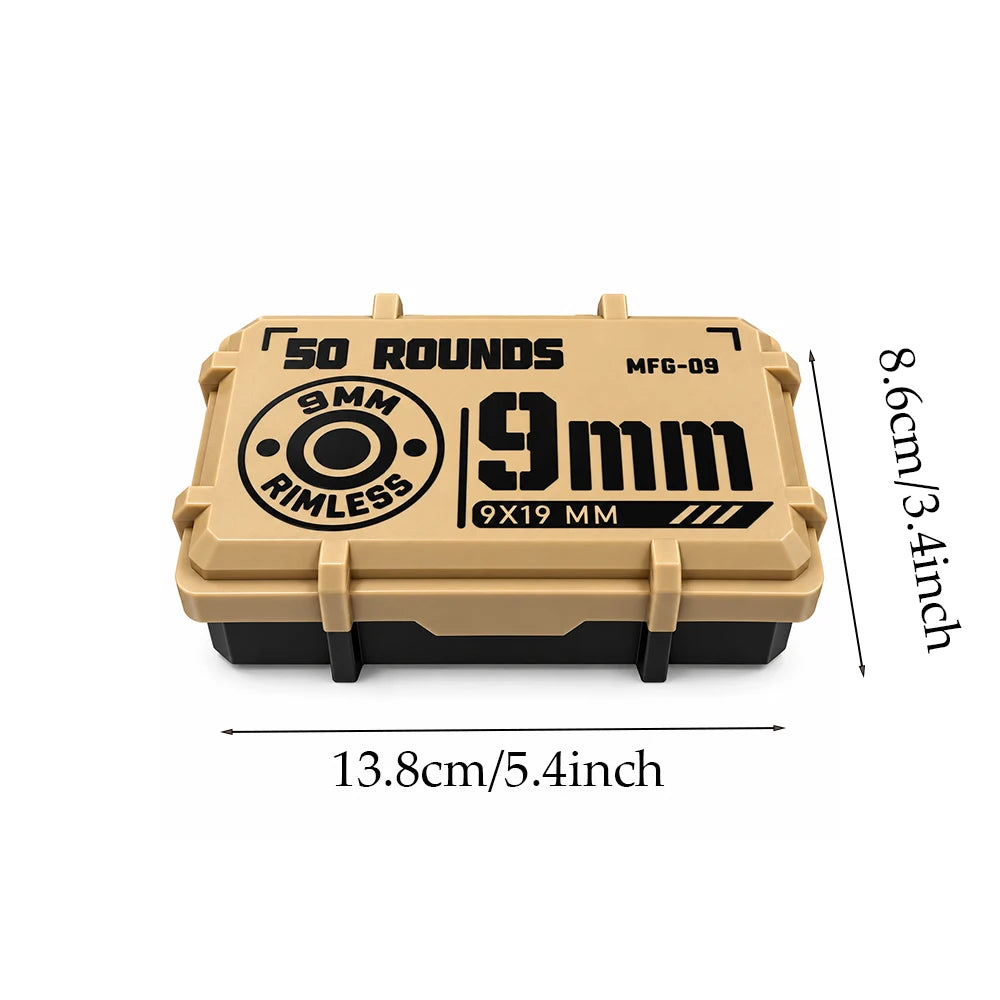 50-Round 9 mm Luger Ammunition Storage Box