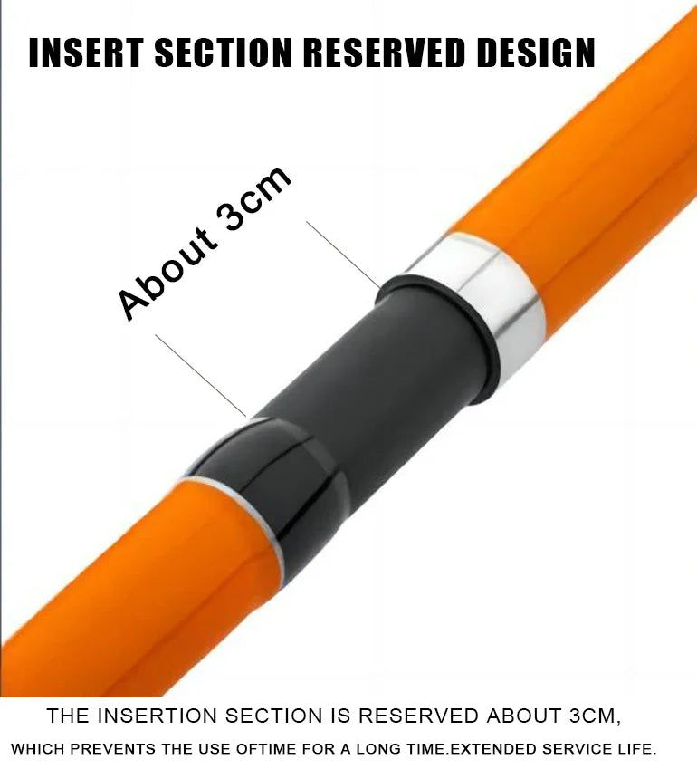 Three-Piece Carbon Surf Rod — 3.3–4.2 m