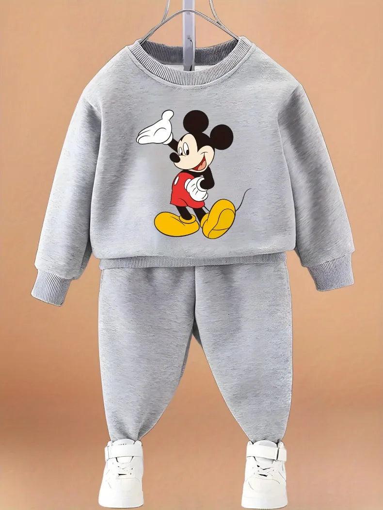 Children's Cartoon Pullover and Pants Set