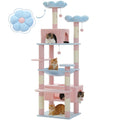 184cm Blue Cat Tree with Hammock & Condos