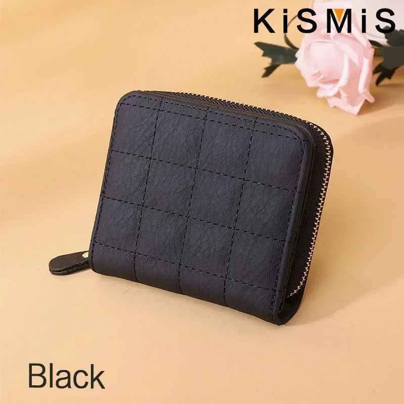 Women's Compact PU Card Wallet
