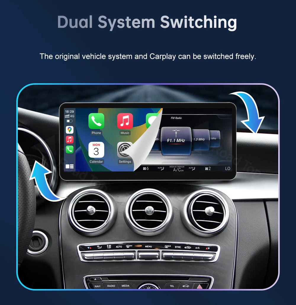 Road Top CarPlay Display for Mercedes-Benz NTG5.0