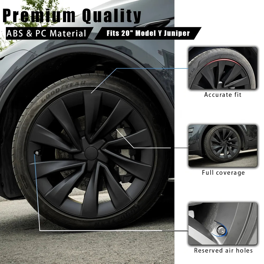 20-Inch Wheel Covers for Model Y Juniper – Set of 4