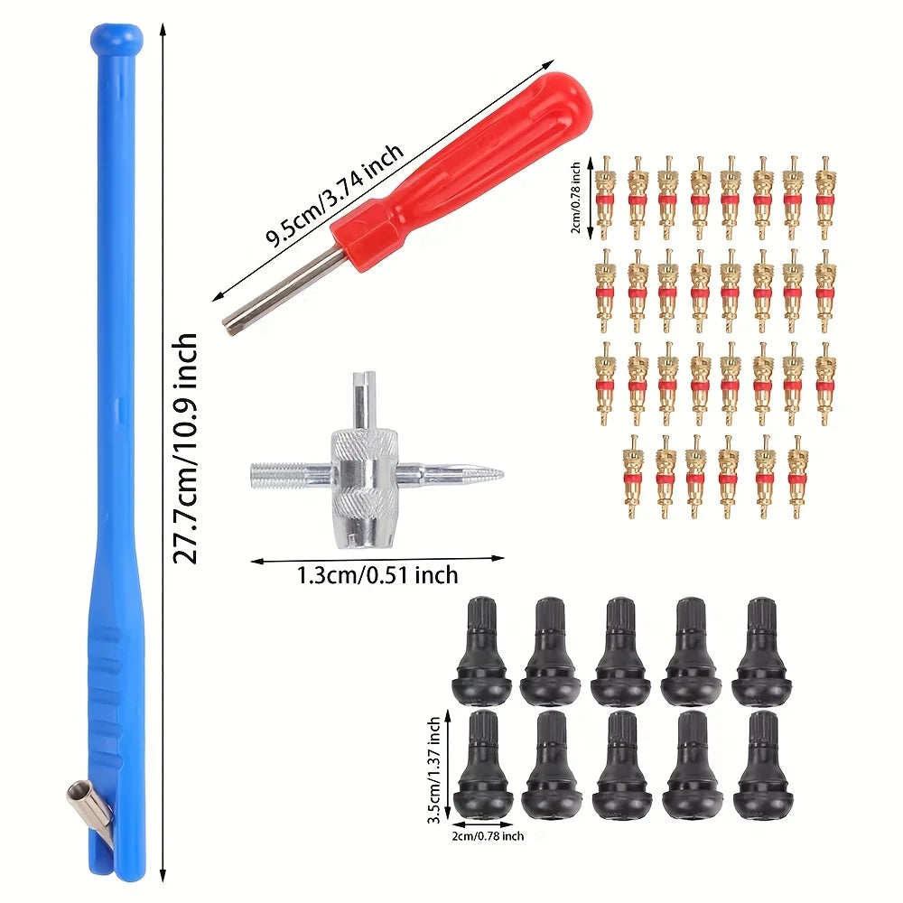 ZFOUEK Tire Valve Service Tool Kit – 43 Pieces