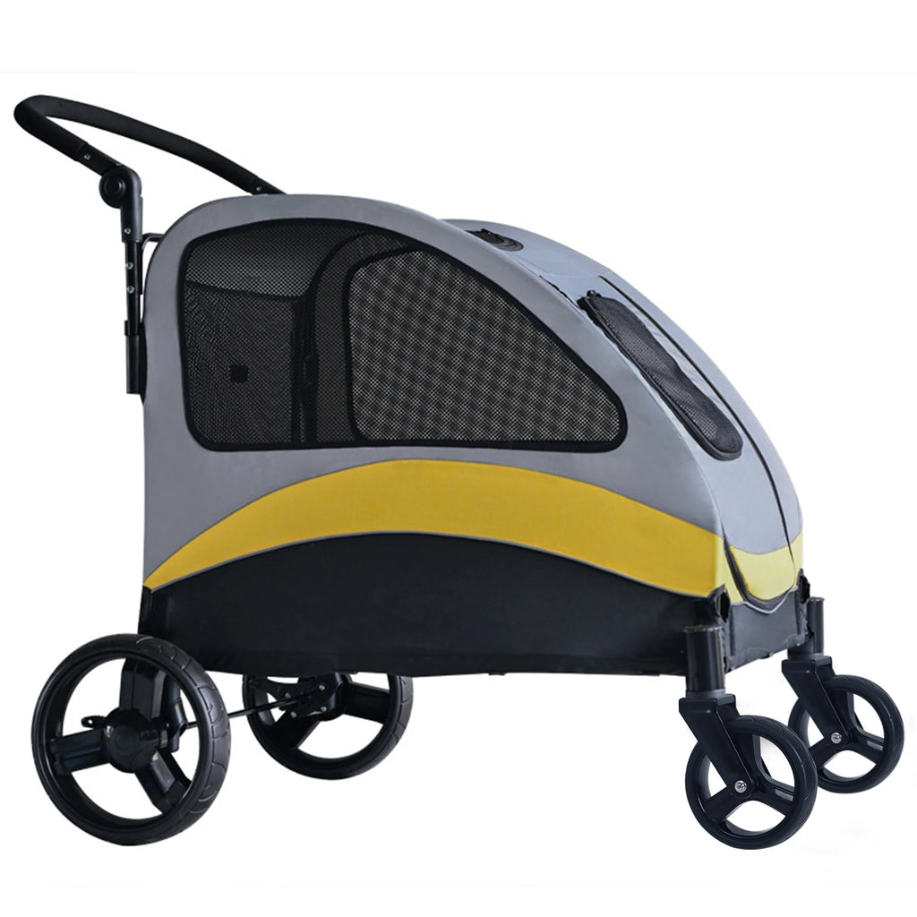 Foldable Four-Wheel Pet Stroller