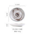 Irregular Ceramic Plates — 17.5 cm