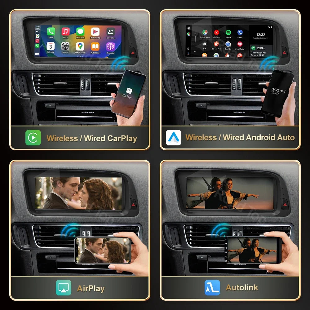 Road Top CarPlay Display for Audi Q5 2009–2017