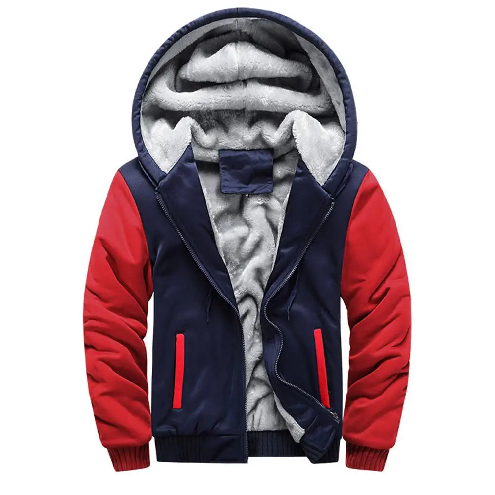WHWR Men's Camouflage Hooded Zip-Up Jacket