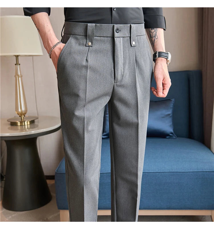 Men's Smart-Casual Stretch Dress Pants
