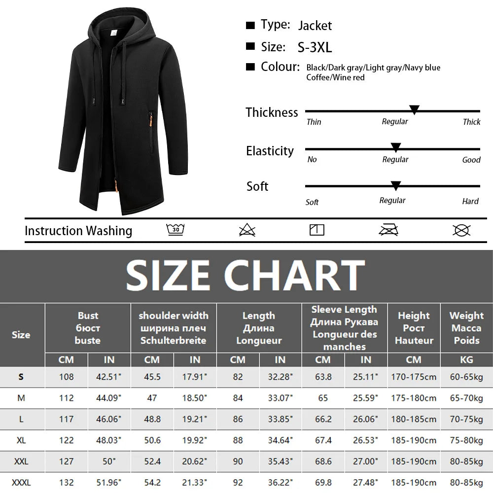 Men’s Zip-Front Hooded Jacket
