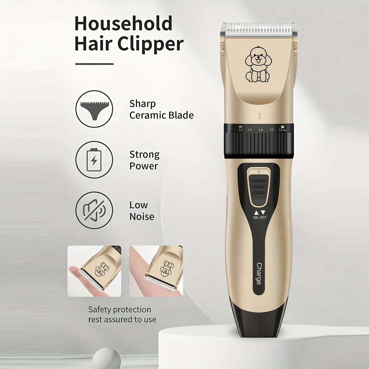 YUKU YW-T22 USB Rechargeable Pet Grooming Trimmer